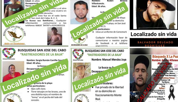 Localizados sin vida