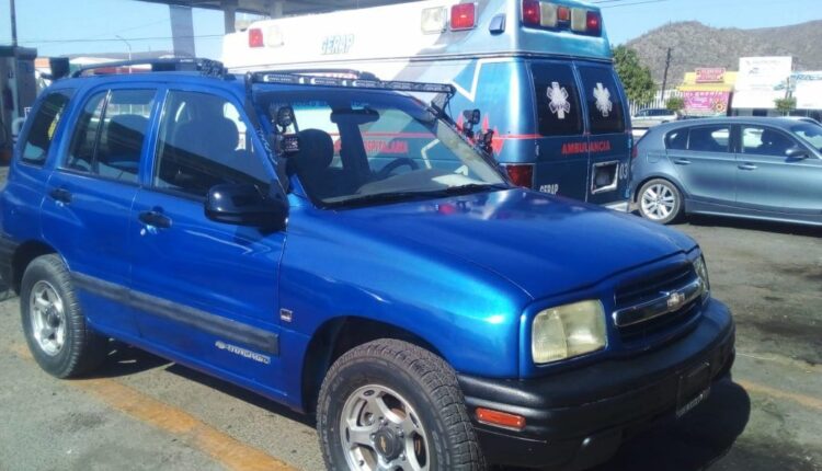 Auto azul