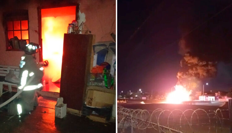 Incendio en La Paz
