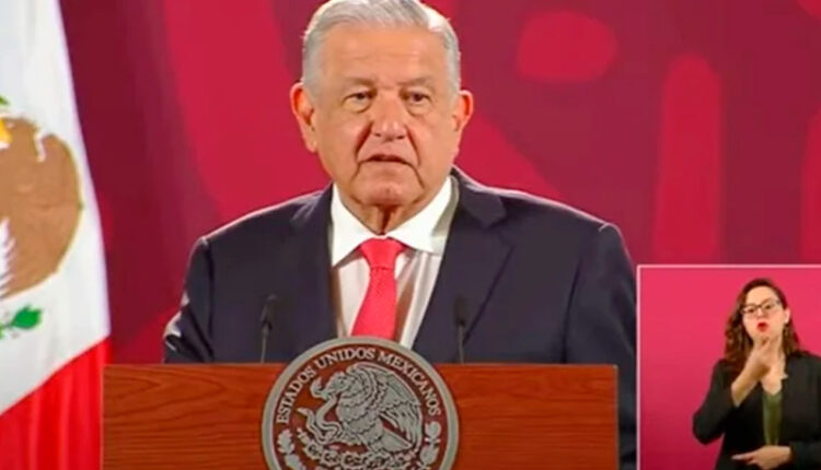 Andrés Manuel López Obrador informó que este lunes a alrededor de las 10:30 horas