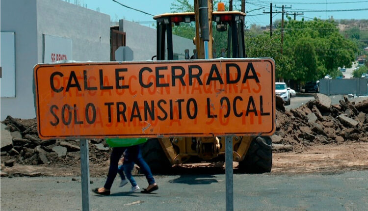 Cierran calles por pavimentación
