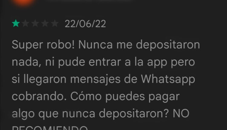 Denuncia de aplicación de préstamos