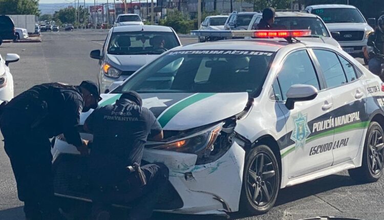 Así quedó la unidad policiaca