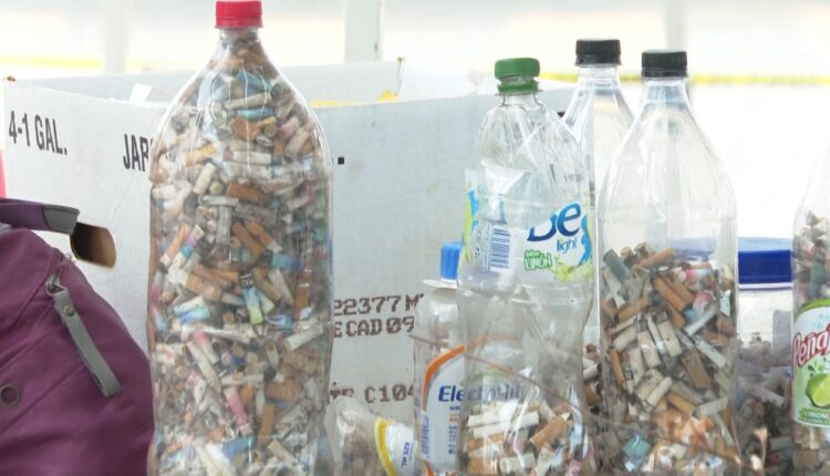 colillas de cigarro recicladas