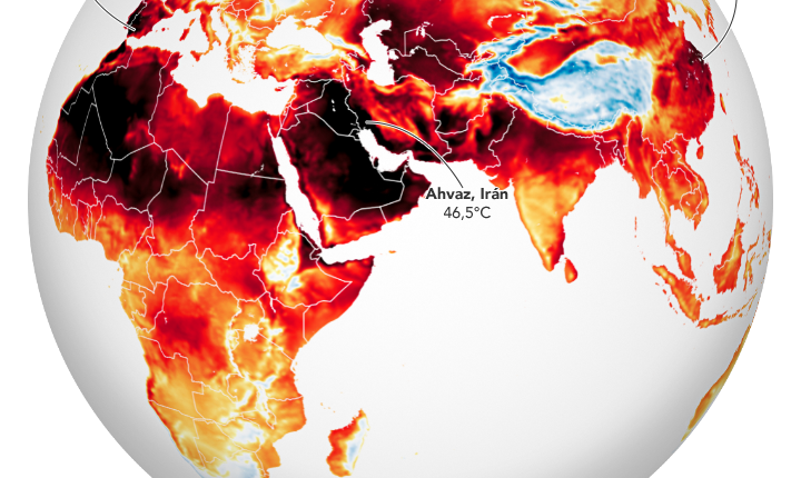 ola de calor en el mundo