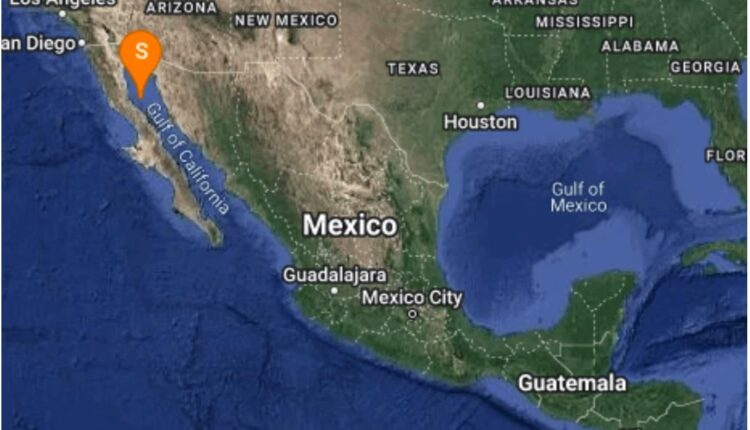 mapa con reporte de sismo