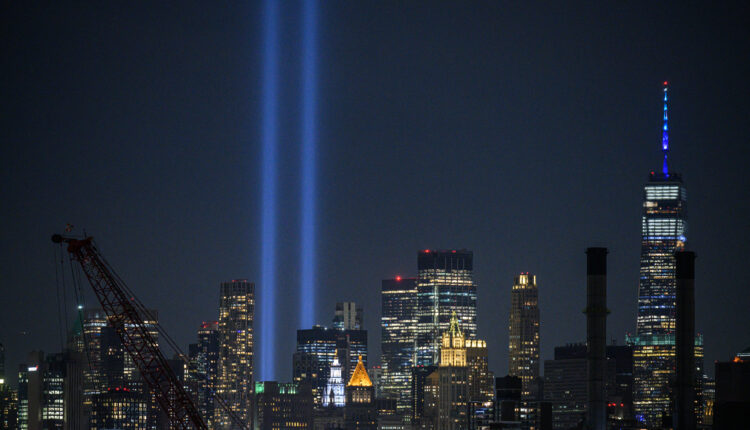 Tributo a victimas del atentado del 11 de septiembre en Nueva York, Estados Unidos