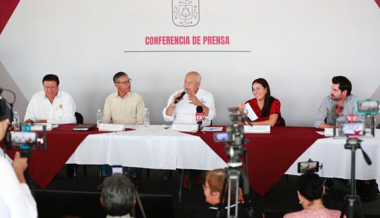 Rueda de prensa del gobernador Víctor Castro Cosío
