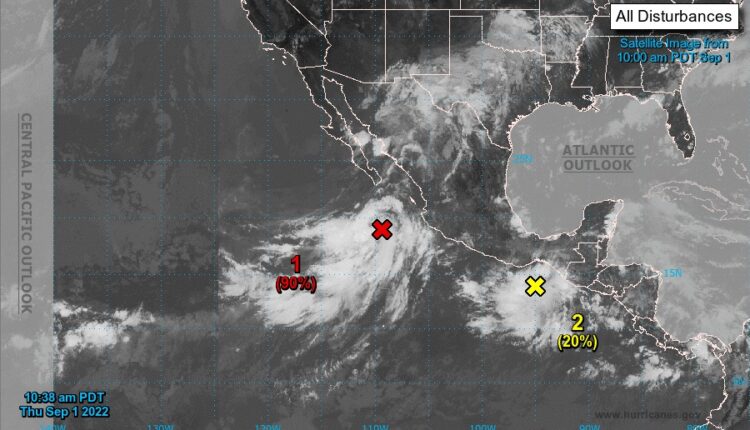 Seguimiento de ciclón tropical en BCS