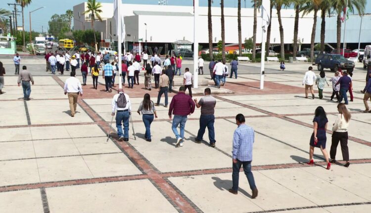 Simulacro de temblor en BCS