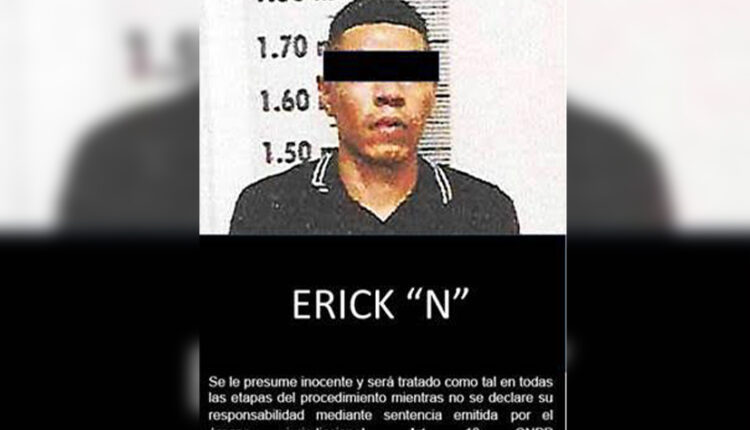 Ficha de detención de Erick "N" en Los Cabos