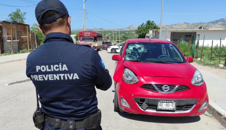 Así quedó el auto tras atropellar al menor