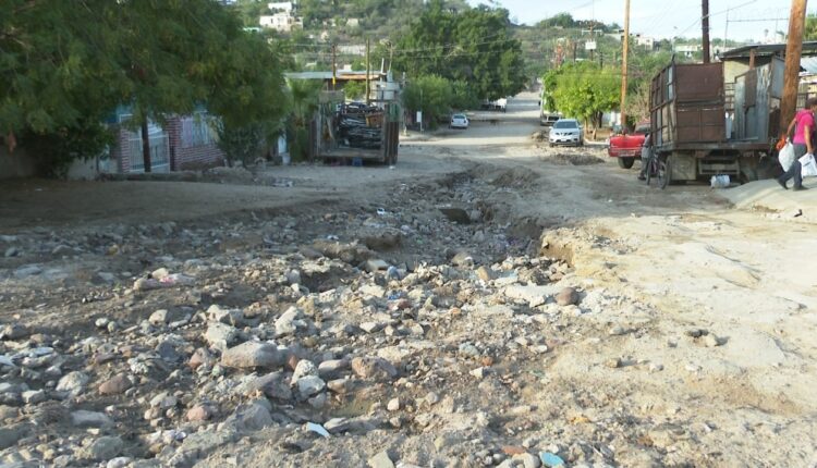 Así quedaron las calles de la colonia Ciudad del Cielo tras el paso de "Javier"
