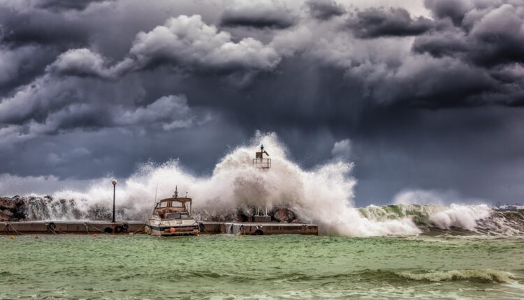 Tsunami en muelle