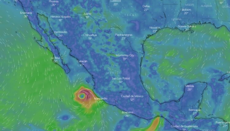 Trayectoria del huracán Orlene