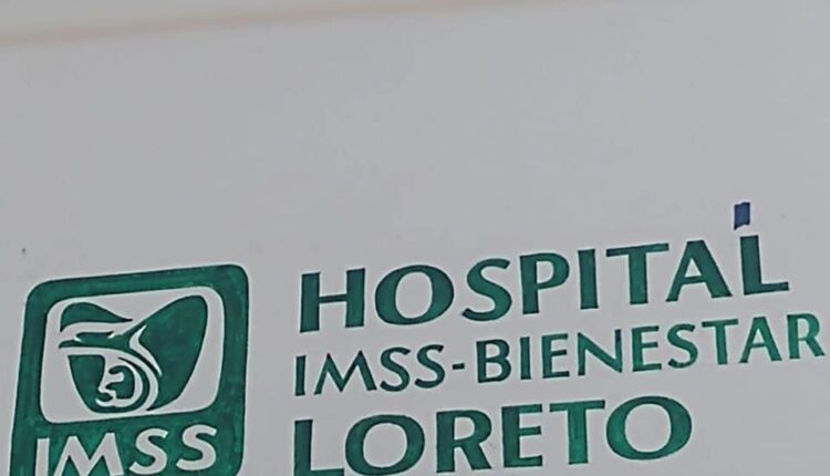 Rotulo de Hospital IMSS-Bienestar Loreto
