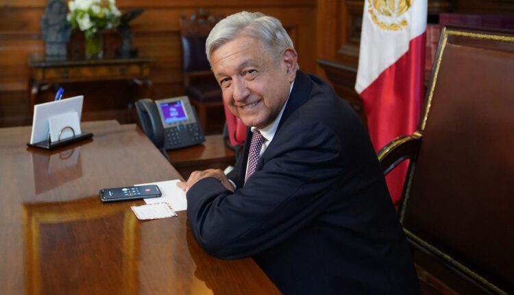 AMLO en el Palacio Nacional