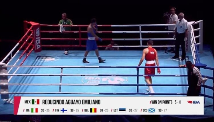 Pelea del boxeador sudcaliforniano Emiliano Reducindo en España