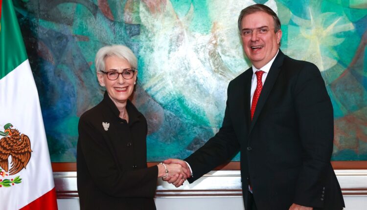 Subsecretaria del Departamento de Estado de los Estados Unidos, Wendy Sherman y el canciller Marcelo Ebrard