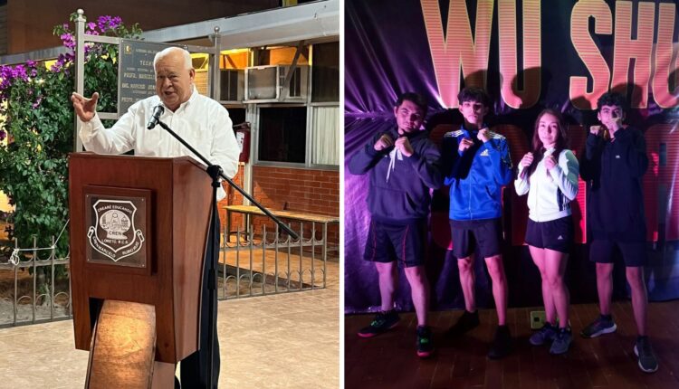 Gobernador de BCS, Víctor Castro y Wushu Kung Fu de Baja California Sur