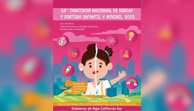 Invitación al edición número 29 del Concurso Nacional de Dibujo y Pintura Infantil y Juvenil 2022.