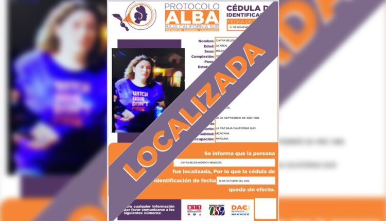 Dayra Belén Monroy Mendoza fue localizada con vida