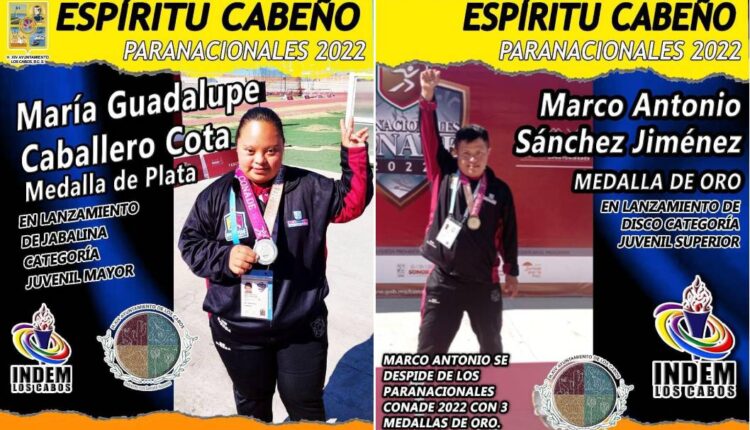 deportistas cabeños con medallas