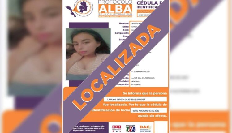 joven localizada
