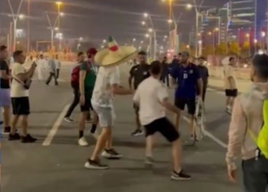 pelea afición méxico-argentina