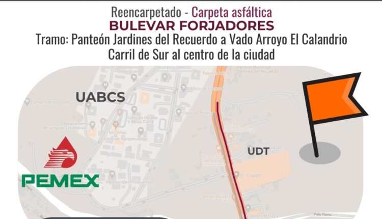 Reencarpetado del bulevar Forjadores