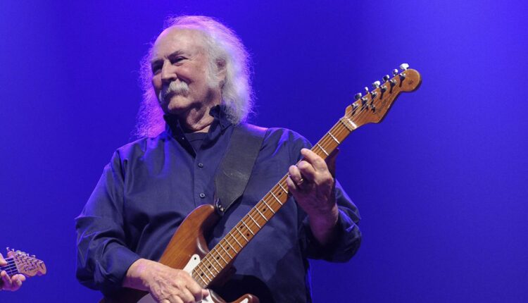 David Crosby durante un concierto en Nueva York.