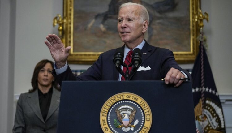 Joe Biden en rueda de prensa desde casa blanca