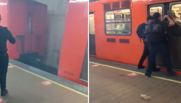 Vagones se desprenden en la estación Polanco de la Línea 7 del Metro de la Ciudad de México