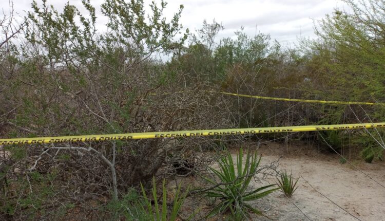 Zona acordonada con una cinta de precaución