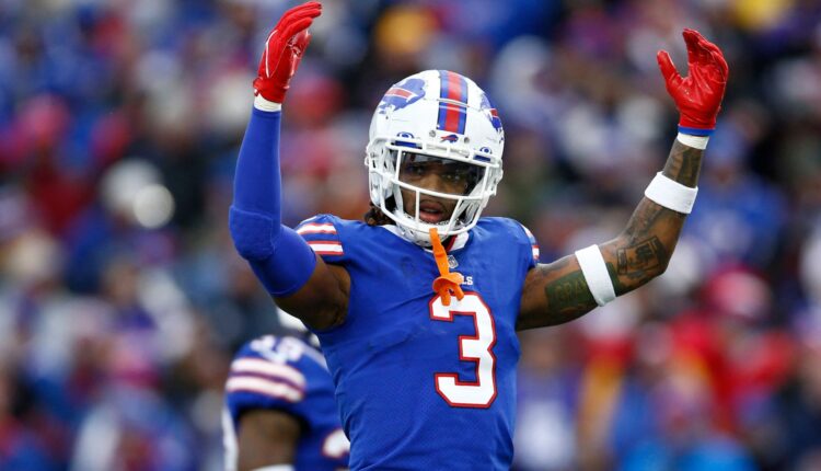 Damar Hamlin en un partido con los Buffalo Bills