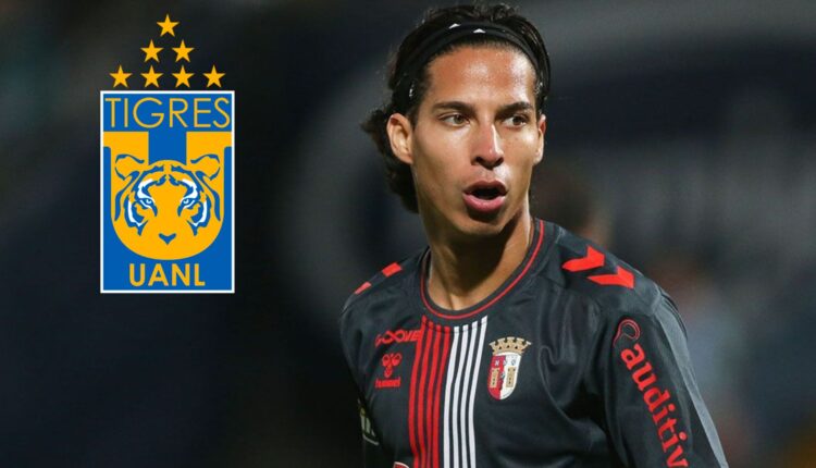 Diego Lainez en un partido con el SC Braga
