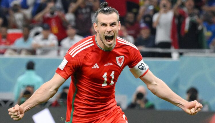 Gareth Bale gritando un gol con Gales