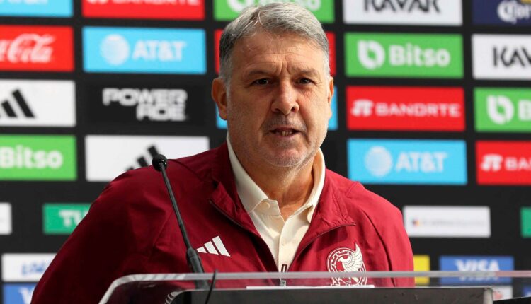 Gerardo Martino durante una conferencia de prensa con la Selección Mexicana
