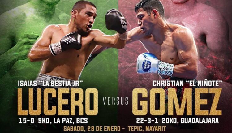 Poster de la pelea Isaías Lucero Jr. vs Christian "Niñote" Gómez