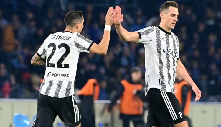 Ángel Di María en un partido con la Juventus