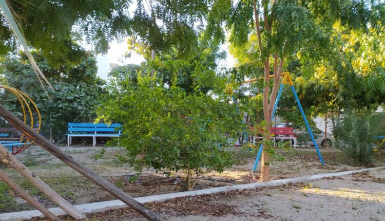 El parque está abandonado por las autoridades