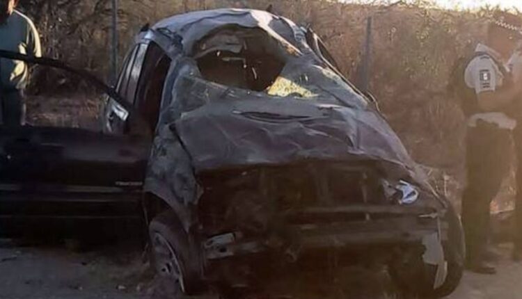el accidente dejó 2 personas lesionadas