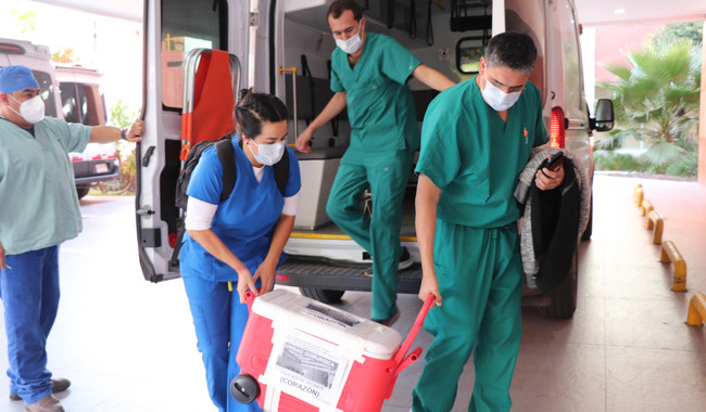 Llegad de pulmones al IMSS
