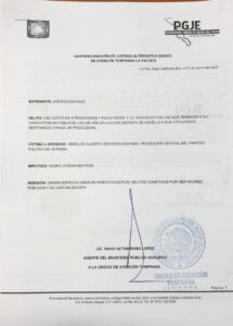 Denuncia de Morena por presunta corrupción funcionario
