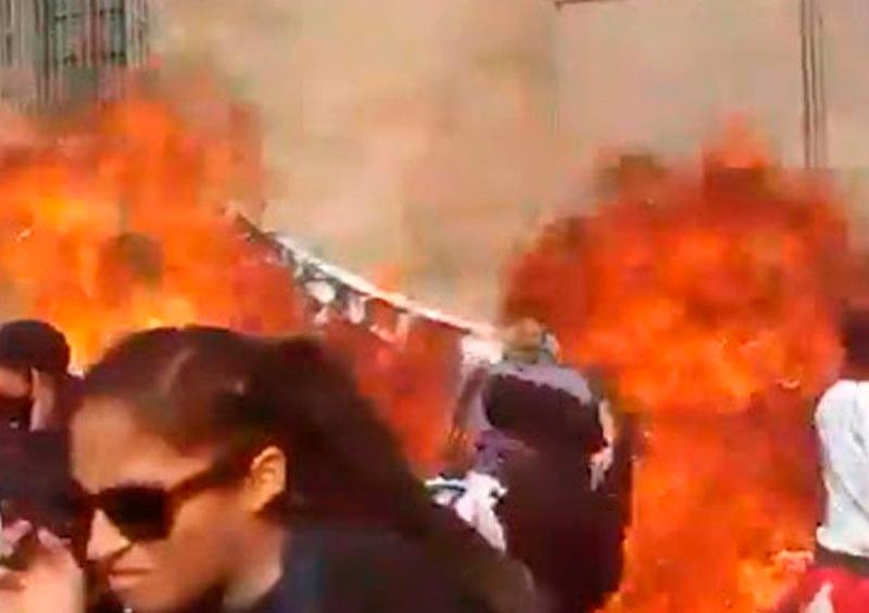 Palacio Nacional Explosivo Autoridad busca a mujer que lanzó explosivo a Palacio Nacional