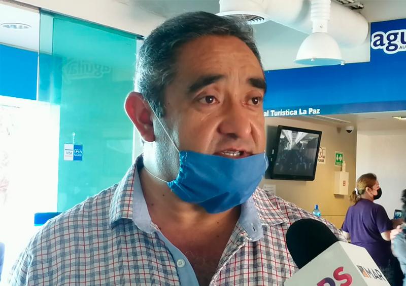La Paz cubrebocas No cancela, abre sus rutas la terminal de camiones tras la disminución de pasajeros.