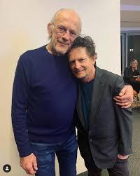 Michael J Fox y Christopher Lloyd 1 Doc y Marty de 'Volver al futuro' se reunieron