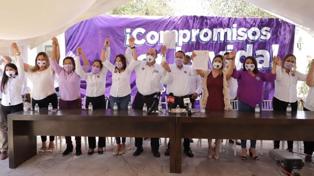 Firman candidatos del PES, compromiso por la vida Candidatos del PES