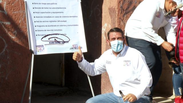 Una ciudad iluminada y segura prometió Ricardo Barroso Candidato por la Alianza Unidos Contigo por la alcaldía de La Paz