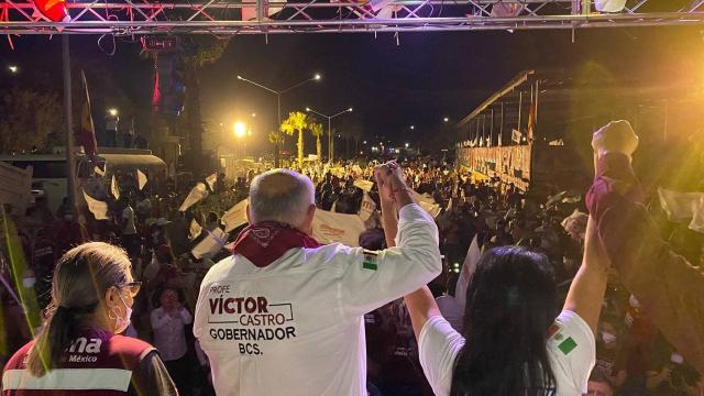 Loreto ya decidió decir adiós a gobiernos corruptos y lograr la transformación en BCS: Víctor Castro Loreto, Víctor Castro candidato a la gubernatura